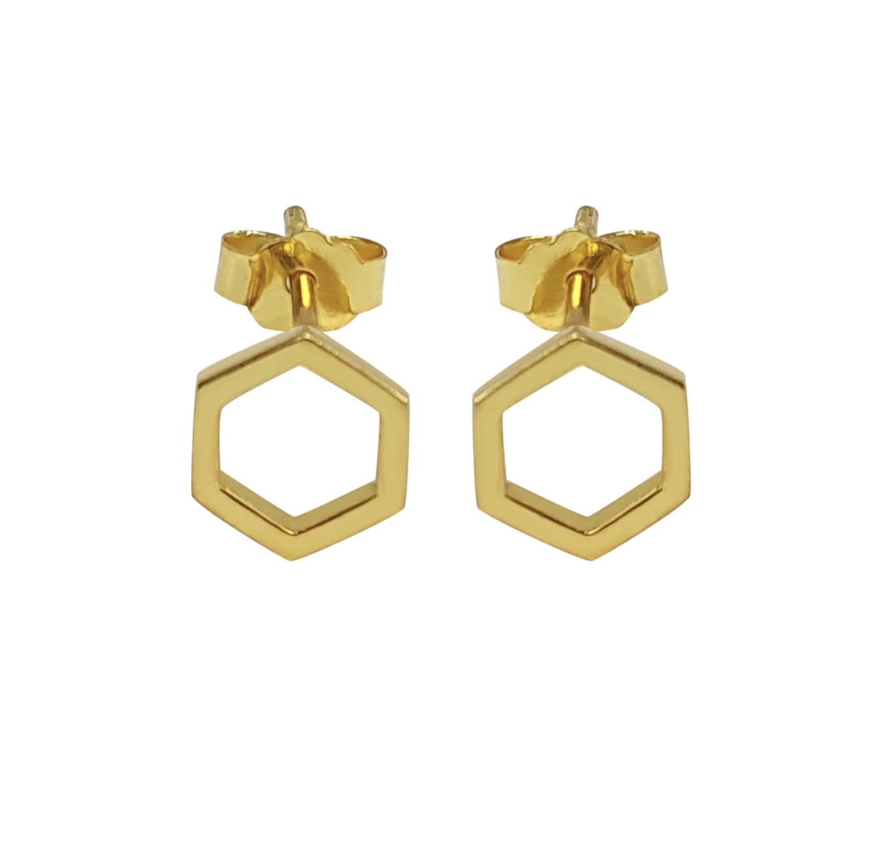 Nachhaltige Ohrringe aus recyceltem silber und Gold für nachhaltigen Lifestyle